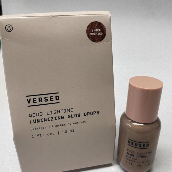 Versed Mood Lighting Luminizing Glow Drops - Sheer Bronzed 1 fl oz New - Picture 1 of 1